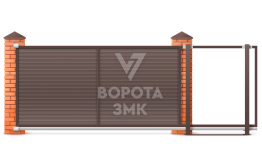 Ворота откатные 2200×3200 ЗМК-7056