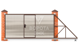 Ворота автоматические откатные 2500×3500 ЗМК-7482