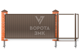 Откатные сэндвич ворота 2000×3000 ЗМК-7815