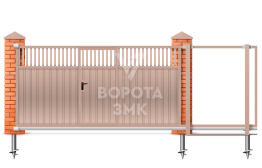 Откатные ворота 3500×2000 ЗМК-6959