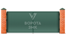 Ворота гаражные распашные из сэндвич панелей 3000×2750 ЗМК-5233