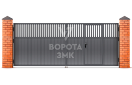 Ворота распашные гаражные Дорхан 2000×1750 ЗМК-4703