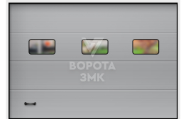 Секционные ворота Алютех 2125×2500 ЗМК-2860