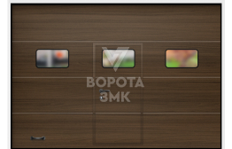 Ворота подъемные с дверью 2750×2250 ЗМК-3205